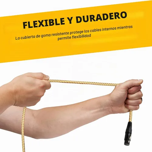 Vista 7 de GLS - Cable de conexión para micrófono de audio, 15 pies, 1 paquete