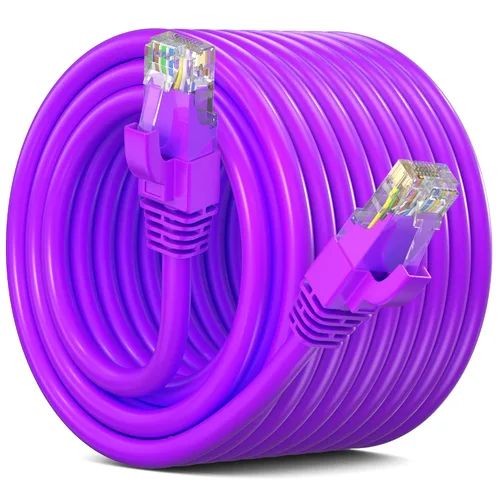 Vista 24 de Maximm Cable Ethernet Cat 6, cable de red y conexión de alta velocidad de 10 pies, UTP, 10 Gbps, cable Ethernet de 550 MHz, color naranja