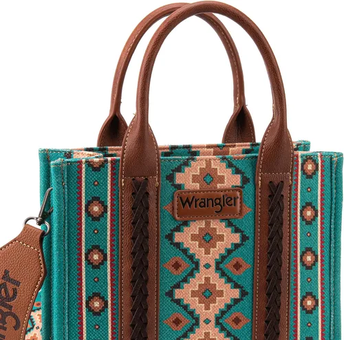 Vista 4 de Wrangler Aztec Tote Bag for Women Boho Shoulder Purses and Handbags
