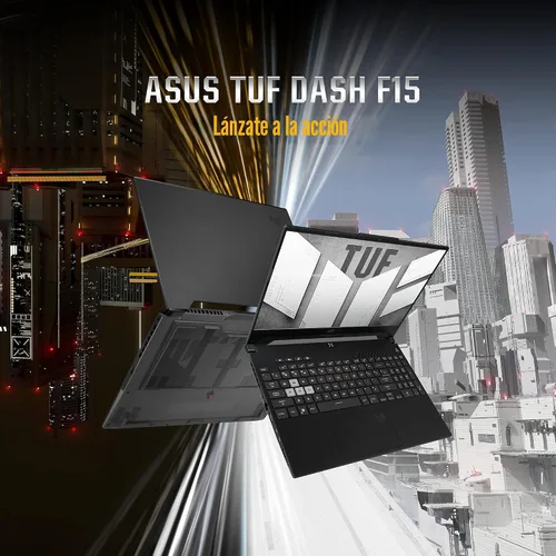Vista 11 de ASUS TUF Dash 15 (2022) Laptop para juegos, pantalla FHD de 15.6 pulgadas 144Hz, Intel Core i7-12650H, GeForce RTX 3050 Ti, 16 GB DDR5, 512 GB SSD
