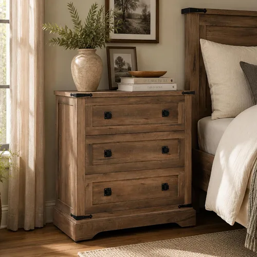 Vista 17 de T4TREAM Farmhouse 6 Cajones Cómoda para Dormitorio, Cómoda de Madera Rústica Ancha, Organizador de Cómodas de Almacenamiento para Dormitorio, Sala
