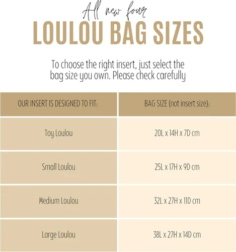 Vista 2 de Divitize Premium Purse Organizer compatible with Loulou Toy/S/M/L Bag Organizer — Handmade Perfect Fit, Durable Quality Felt, Full Coverage, Full