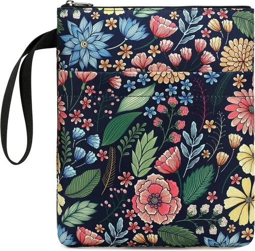 Vista 12 de DSIUE Funda para Libros Cubiertas de Libros Protector de Libros con Cremallera Tela Lavable para Adolescentes Adultos Amantes de los Libros Maestros