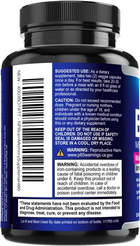 Vista 8 de Suplemento de Memoria Cerebral - Nootrópicos de Fuerza 3X para Concentración, Claridad y Apoyo del Enfoque - Vitaminas Cognitivas para la Salud