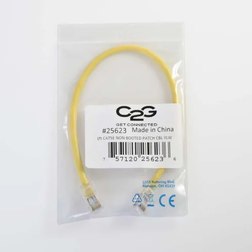 Vista 139 de C2G 24494 Cable cruzado Cat5e - Cable de conexión de red sin blindaje sin arranque, naranja (3 pies, 3.0 ft)
