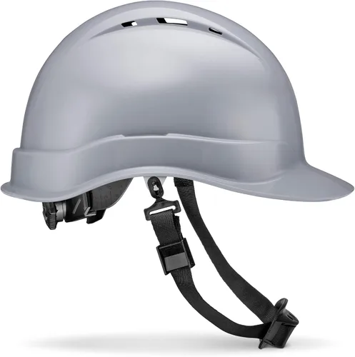 Vista 10 de Casco de seguridad con diseño de fibra de carbono y ala completa Pyramex, ajustable, tienda Acerpal