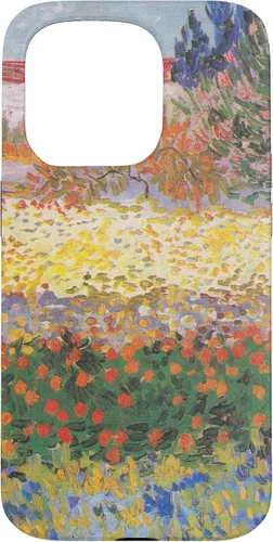 Vista 14 de iPhone 16 Vincent Van Gogh - Jardín floreciente con camino - caso de Arles