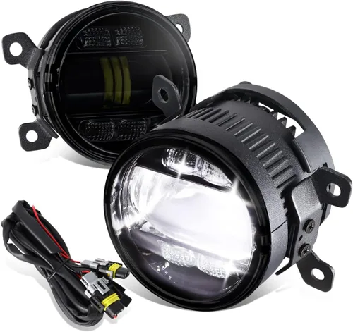 Vista 7 de Auto Dynasty Proyector LED completo, luces antiniebla compatibles con Ford Lincoln Frontier Pilot Subaru Jaguar 2004-2022, lámparas antiniebla