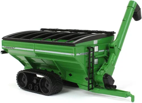 Vista 2 de Spec Cast 1/64 Green Unverferth 1120 Carro de grano con orugas UBC-018
