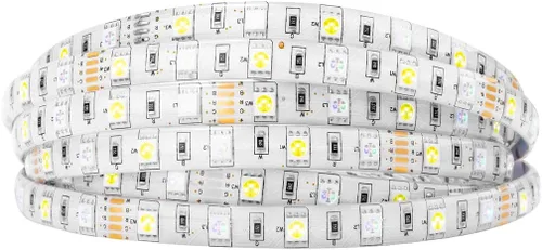 Vista 11 de BTF-LIGHTING 5050 RGBW RGB+Blanco Cálido(2700K-3000K) 4 colores en 1 tira de luz LED DC12V 5m 16.4 pies 60LED/m Multicolor IP30 Blanca 12mm PCB
