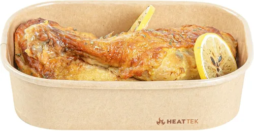Vista 8 de Restaurantware Recipiente para llevar para microondas, 25 unidades, 16.9 onzas, caja de alimentos apta para horno, diseño resistente Kraft