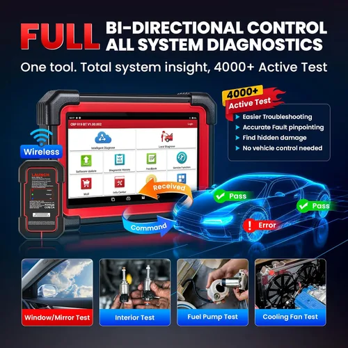 Vista 6 de Lanzamiento X431 CRP919EBT OBD2 escáner, herramienta de escaneo bidireccional inalámbrico 2026