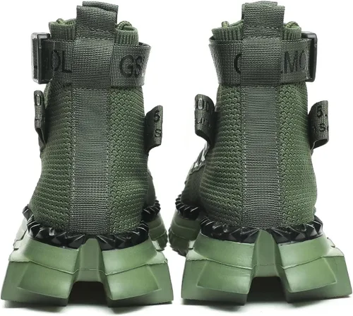 Vista 6 de Jakcuz Tenis de caña alta para hombre y mujer, transpirables, para gimnasio, atletismo, correr, caminar, tenis, niños y niñas, cómodos zapatos