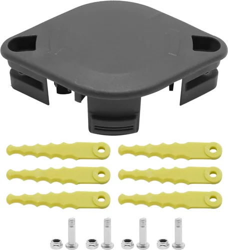 Vista 7 de Cabezal de cuchilla para herbívora, kit de cabezal de corte de hierba, repuesto para Ryobi 18 V, 24 V y 40 V RY40210 RY40210A