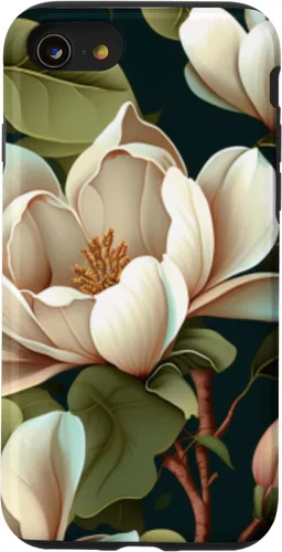 Vista 18 de Carcasa Magnolia Floral para iPhone 17