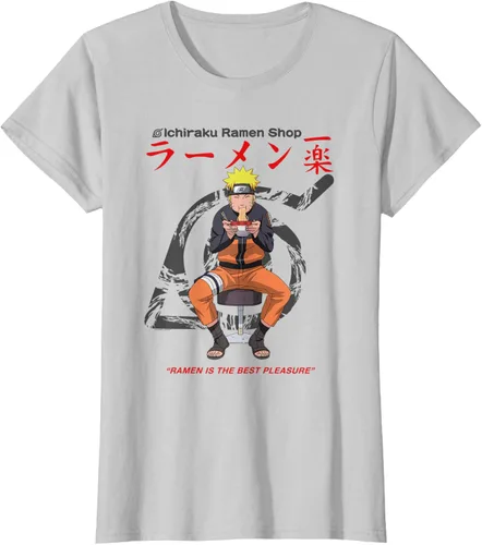 Vista 21 de Naruto Camiseta de anime Shippuden Ichiraku Ramen Shop Naruto Blanco