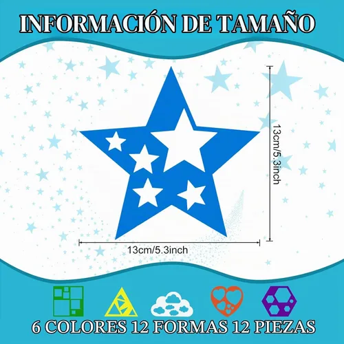 Vista 3 de Tenare Plantillas de dibujo de 12 formas,Estilos novedosos,4.9 x 5.1 Clásico