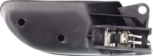 Vista 6 de Manija interior para puerta delantera del lado del conductor, bisel negro con palanca cromada sin orificio de bloqueo de puerta para BMW 320I