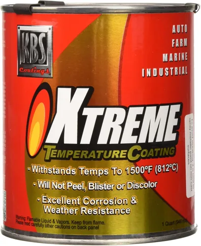 Vista 7 de KBS Coatings - Recubrimiento de temperatura Xtreme, color negro azabache , Acero inoxidable