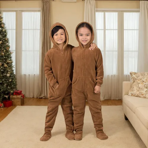 Vista 9 de Footed Pajamas - Pijama de una pieza de chenilla para niños pequeños Enterizo de pijama de una pieza para niños y niñas Unisex