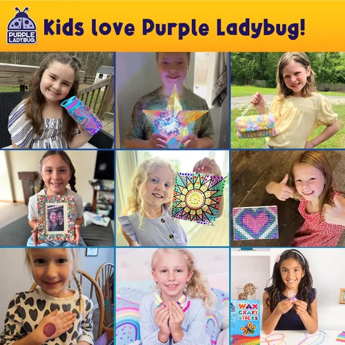 Vista 10 de 45 hoja cero y pegatinas con fragancia para niños(as) y maestros(as) Paquete megavariedado, paquete de Purple Ladybug Novelty, con 15 diferentes