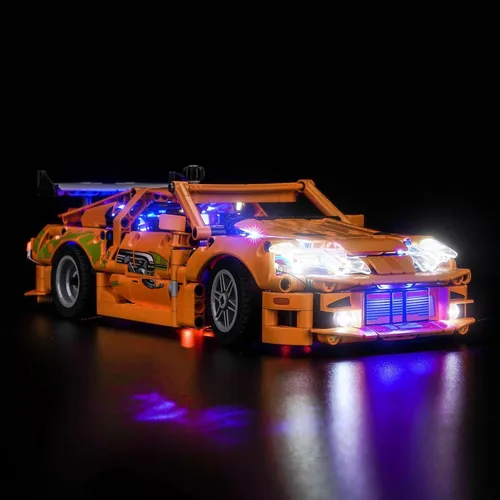 Vista 10 de Kit de luces LocoLee Compatible con Lego 77251 McLaren F1 Team MCL38 Coche de Carrera - Solo Luz Sin Modelo, Accesorios de Iluminación LED