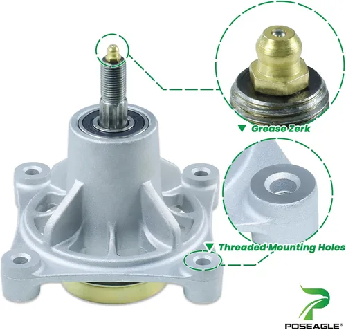 Vista 6 de 587125201 Conjunto de mandril reemplazar Husqvarna 587125201, 532174356, 174356, 174358, 539107515, Husqvarna z246 Husqvarna z246, rz4623, rz4623