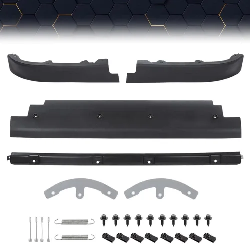 Vista 2 de PIT66 Conjunto de Deflector de Aire del Alerón Inferior Delantero Compatible con Chevy C5 Corvette 1997-2004 con Soporte Lateral