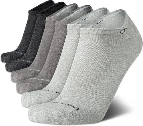 Vista 81 de Calvin Klein Calcetines para hombre, mezcla de algodón, acolchados, sin talla, forro de calcetines atléticos (6 unidades)