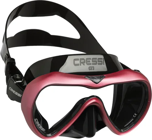 Vista 9 de Cressi Máscara de buceo y apnea antivaho de una sola lente - Falda de silicona para un ajuste flexible - A1: Diseñado en Italia