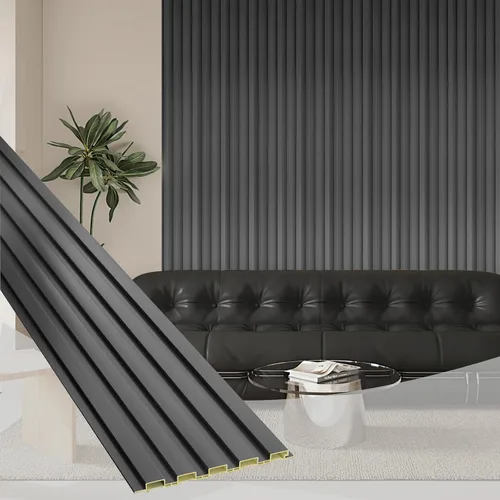 Vista 28 de OUZUGIE Paquete de 8 de 57 pulgadas, moldura de panel de pared con listones WPC, protector de esquina para rejilla alta (mármol negro-1)