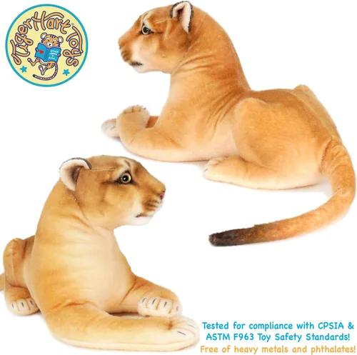 Vista 6 de TigerHart Monique The Mountain Lion - Peluche de 18 pulgadas (medida de cola no incluida)