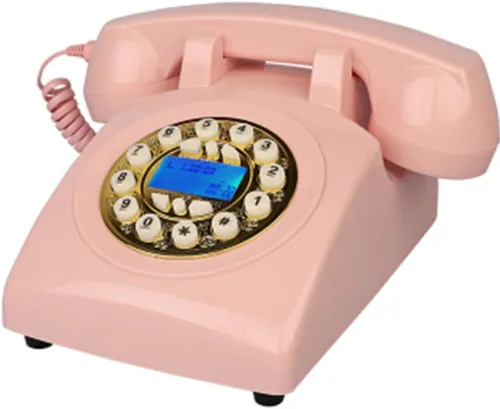 Vista 5 de Teléfono Vintage 1970s Estilo Retro Teléfono Fijo, Auténtico Tono Retro