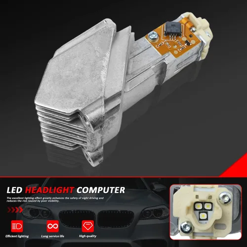 Vista 2 de 63117343876 2010-2016 para BMW 528i 535d 535i 550i M5 LED Ángel Eye módulo de luz de diodo bombilla reemplazo # 59SKV073 9DW191482-001 7212710