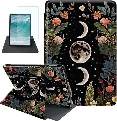 Vista 26 de Rossy Funda para tablet Kindle Fire HD 8 y Fire HD 8 Plus (12ª/10ª generación 2022/2020) + protector de pantalla giratorio de 360 grados, funda