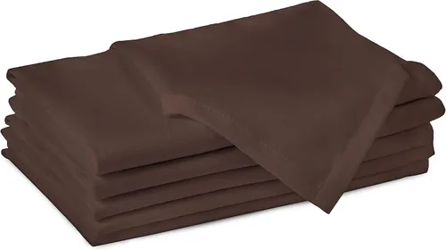 Vista 32 de Encasa XO Juego de 12 servilletas de tela de cóctel Servilletas de mesa de algodón puro Tamaño (9 x 9 pulgadas) B gris sólido Lavable a