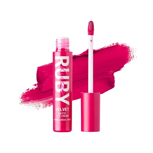 Vista 16 de Ruby Kisses Tinte de vinilo labial – Lápiz labial líquido de alto pigmento, a prueba de transferencia, a prueba de manchas, brillo satinado suave