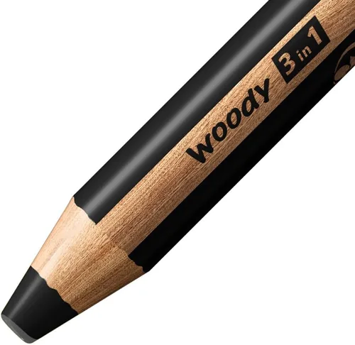 Vista 2 de STABILO Multi-talentoso Lápiz woody 3-en-1 - Lápiz individual - Negro