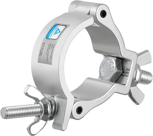 Vista 4 de Abrazadera TUV, 10 abrazaderas de aluminio de alta calidad de 2 pulgadas para luces de escenario, abrazaderas O de luz LED PAR, cabeza móvil, ajuste