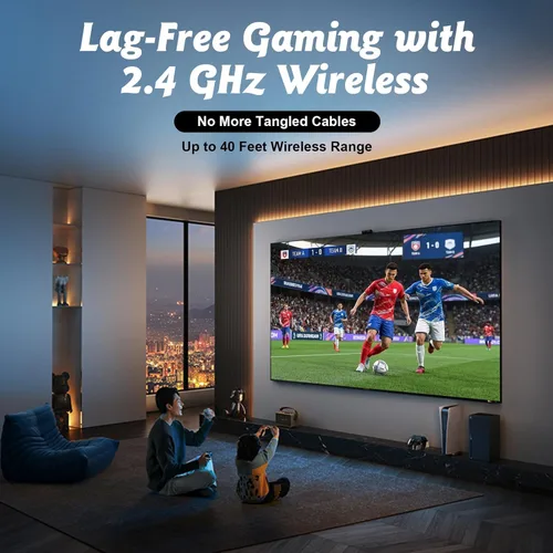 Vista 4 de 4K Retro Game Console Stick for TV, HDMI Plug & Play, 20,000+ Built-In Games, 64GB Game Stick with 2 Wireless Controllers, Supports Multiple
