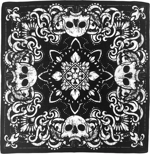 Vista 8 de Junvena Bandanas de algodón, 12 paquetes de 22 x 22 pulgadas, pañuelo unisex impreso de doble cara