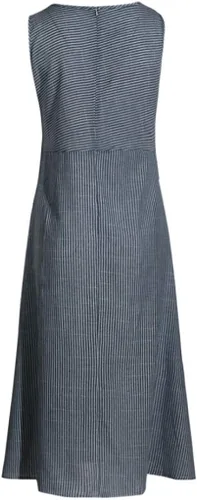 Vista 4 de Vestido de cóctel casual para mujer, de verano, casual, holgado, de algodón y cuello redondo, vestido maxi halter