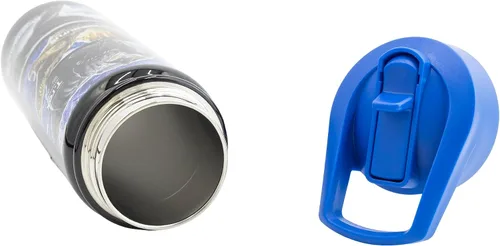 Vista 3 de Jurassic World - Botella de agua aislada para niños Jurassic World de 20 onzas Botella de dinosaurio reutilizable de doble pared sin BPA