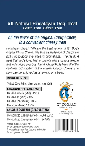 Vista 3 de Churpichews Masticable natural de larga duración para perros, mediano, 2.5 onzas, 1 pieza