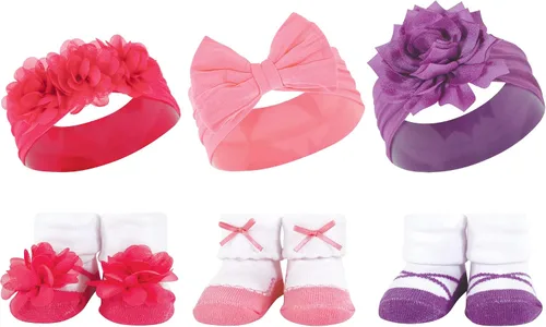 Vista 59 de Hudson Baby Conjunto de regalo de diadema y calcetines para niña