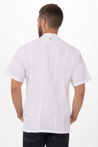 Vista 3 de Chef Works Abrigo de chef Bristol Signature Series para hombre