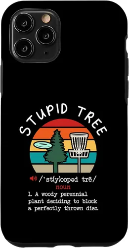 Vista 29 de Disc Golf Stupid Tree Funny Disc Golfing Lover Player Gift Case for iPhone 17