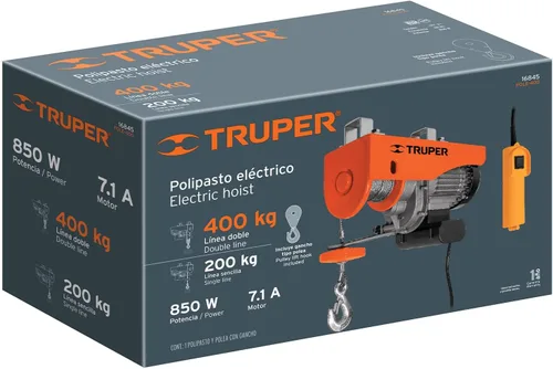 Vista 5 de TRUPER Polipasto eléctrico POLE-400 de 0,4 toneladas