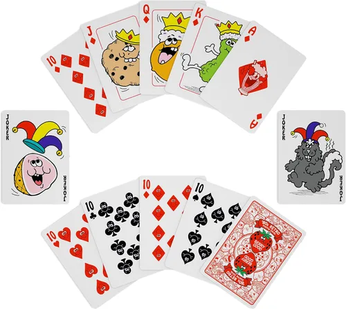 Vista 8 de Trend Cartas retro de los años 80 de Enterprises Standard index deck with original 1980s artwork and air-cushion finish for games like poker