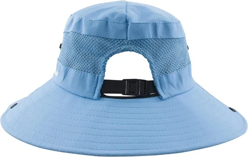 Vista 4 de Sombrero de cola de caballo para mujer, protección UV, ala ancha, plegable, para verano, playa, pesca, sombreros